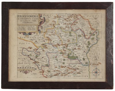 Lot 10 - MAPS: Blaeu, J: MAP OF CAMBRIDGESHIRE