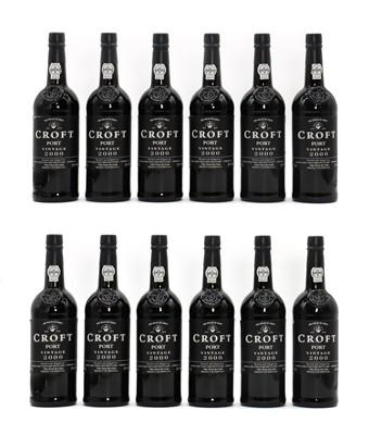 Lot 183 - Croft, Vintage Port, 2000 (12, OWC)