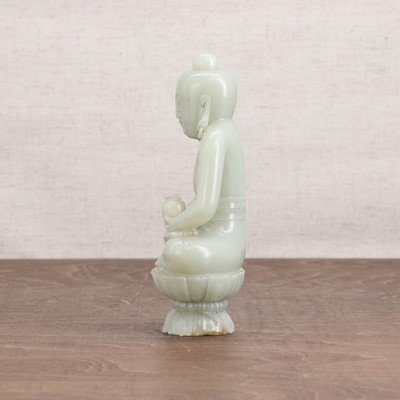 Lot 356 - A Chinese jade Buddha