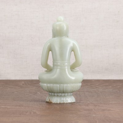 Lot 356 - A Chinese jade Buddha