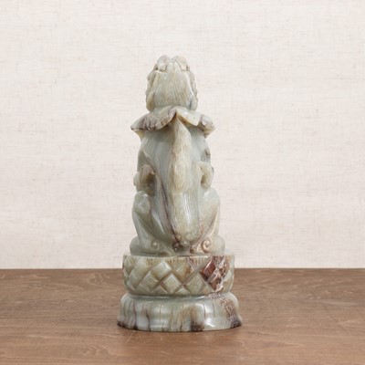 Lot 323 - A Chinese jade carving