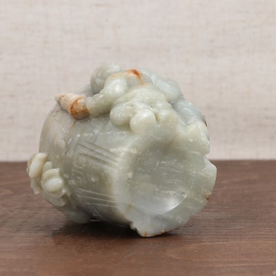 Lot 99 - A Chinese jade carving
