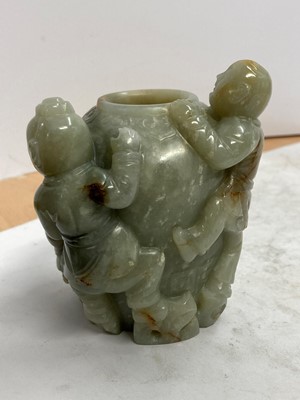 Lot 99 - A Chinese jade carving