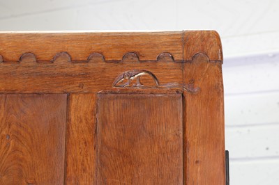 Lot 160 - A Robert 'Mouseman' Thompson oak wardrobe