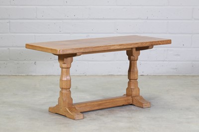 Lot 163 - A Robert 'Mouseman' Thompson oak coffee table