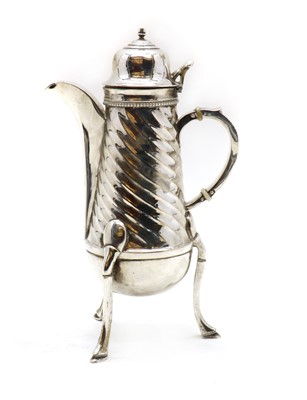 Lot 65 - A silver coffee pot