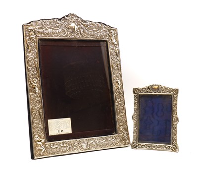 Lot 19 - A large silver photograph frame