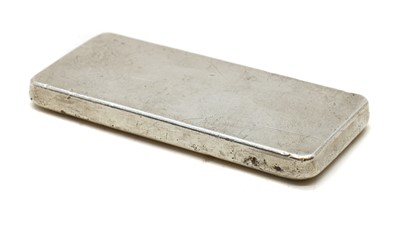 Lot 45 - A silver ingot