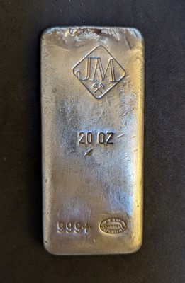 Lot 45 - A silver ingot