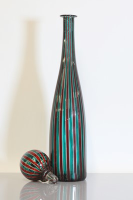 Lot 492 - A Venini a Canne bottle and stopper