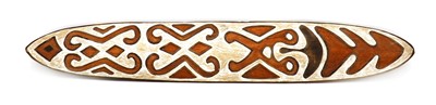 Lot 327 - A carved and painted aboriginal wall hanging