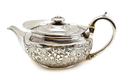 Lot 47 - A George III silver teapot