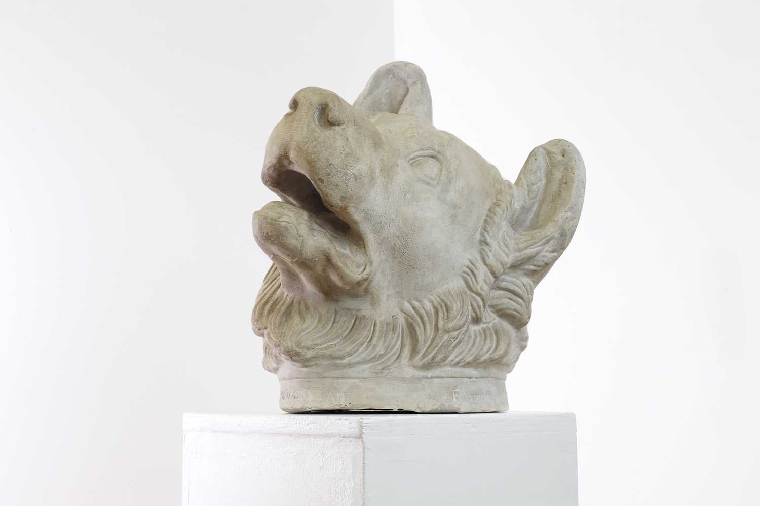 Lot 494 - A plaster cast of a Molossian hound