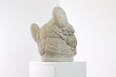 Lot 494 - A plaster cast of a Molossian hound