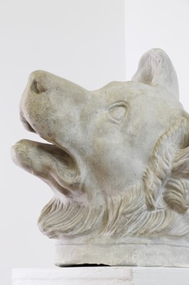 Lot 494 - A plaster cast of a Molossian hound