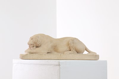 Lot 503 - A plaster sculpture of a tiger