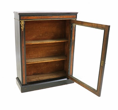 Lot 380 - A Victorian ebonised pier cabinet