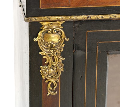 Lot 380 - A Victorian ebonised pier cabinet