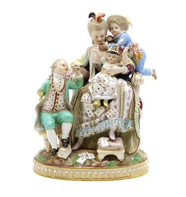Lot 242 - A Meissen figural group of 'The Good Mother'