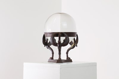 Lot 505 - A crystal ball on stand