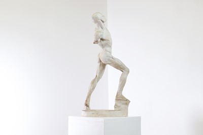 Lot 20 - A plaster figure of an écorché male