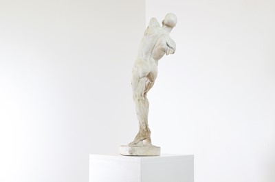 Lot 20 - A plaster figure of an écorché male