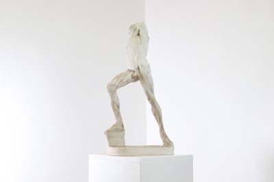 Lot 20 - A plaster figure of an écorché male