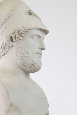 Lot 3 - A plaster bust of Pericles after the antique