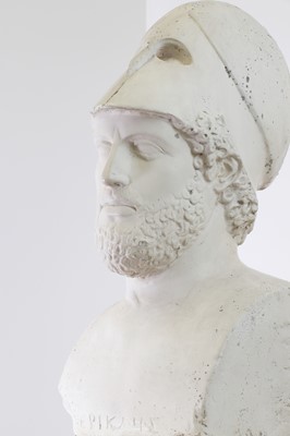 Lot 3 - A plaster bust of Pericles after the antique