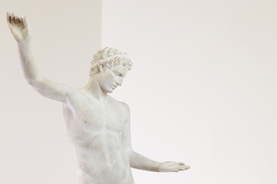 Lot 495 - A plaster figure of the Marathon Boy