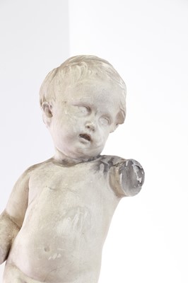 Lot 507 - A plaster figure of a putto