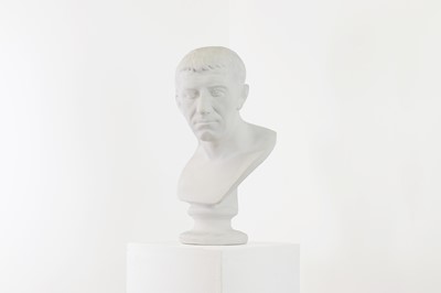 Lot 508 - A plaster bust of Julius Caesar