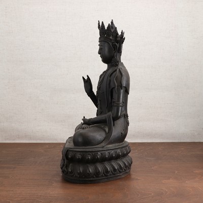 Lot 217 - A Chinese bronze bodhisattva