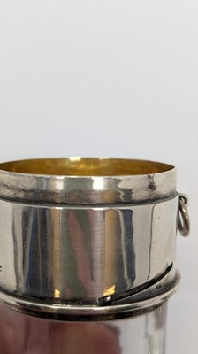 Lot 17 - An ecclesiastical silver mounted viaticum