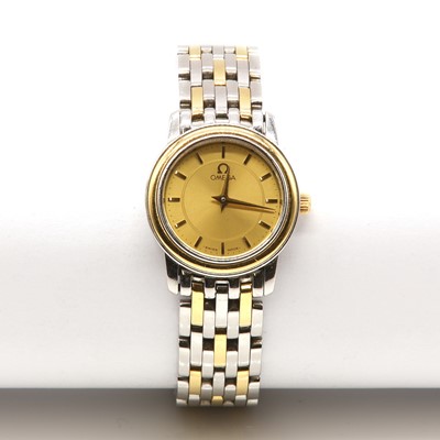 Lot 533 - A ladies' bi-colour Omega de Ville Prestige quartz bracelet watch, c.2003