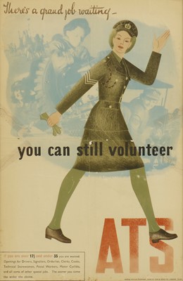 Lot 177 - A WWII ATS poster