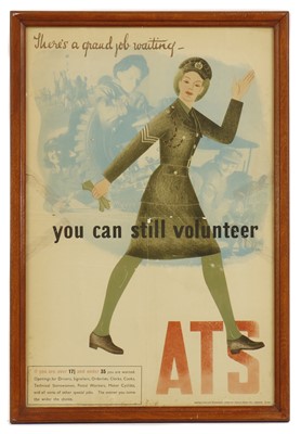 Lot 177 - A WWII ATS poster