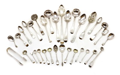 Lot 63 - A collection of silver flatware
