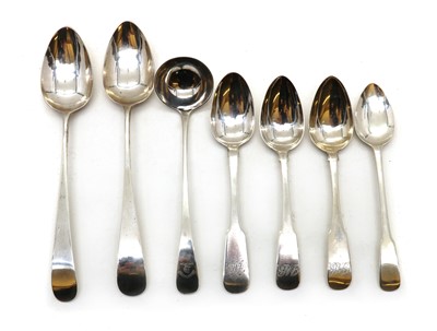 Lot 76 - A collection of Scottish Provincial silver flatware