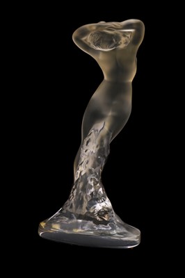 Lot 285 - A Lalique glass Danseuse Bras Leves figure