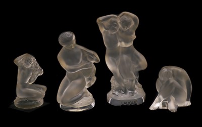 Lot 284 - A group of Lalique glass figures