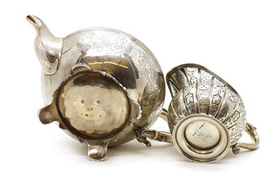 Lot 64 - A Victorian silver teapot