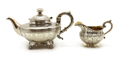 Lot 64 - A Victorian silver teapot