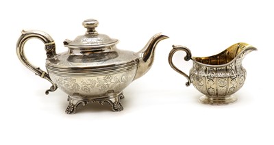 Lot 64 - A Victorian silver teapot