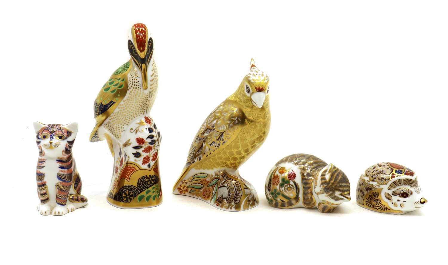 Lot 235 - A collection of Royal Crown Derby porcelain paperweights