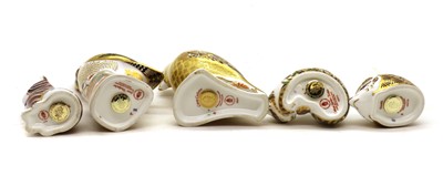 Lot 235 - A collection of Royal Crown Derby porcelain paperweights