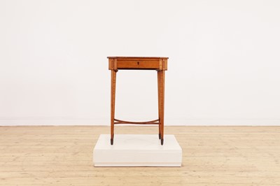 Lot 460 - A George III-style satin maple side table