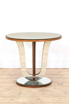 Lot 187 - An Art Deco mirrored glass occasional table