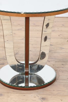 Lot 187 - An Art Deco mirrored glass occasional table