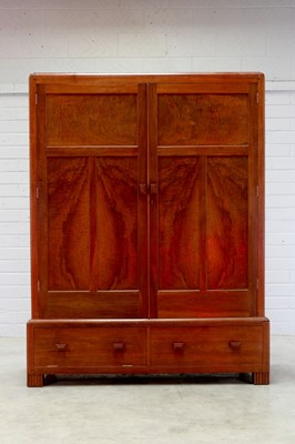 Lot 170 - An Art Deco Token Works mahogany and cedar wardrobe